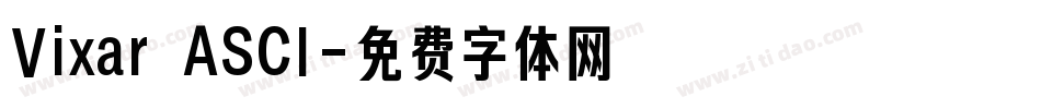 Vixar ASCI字体转换